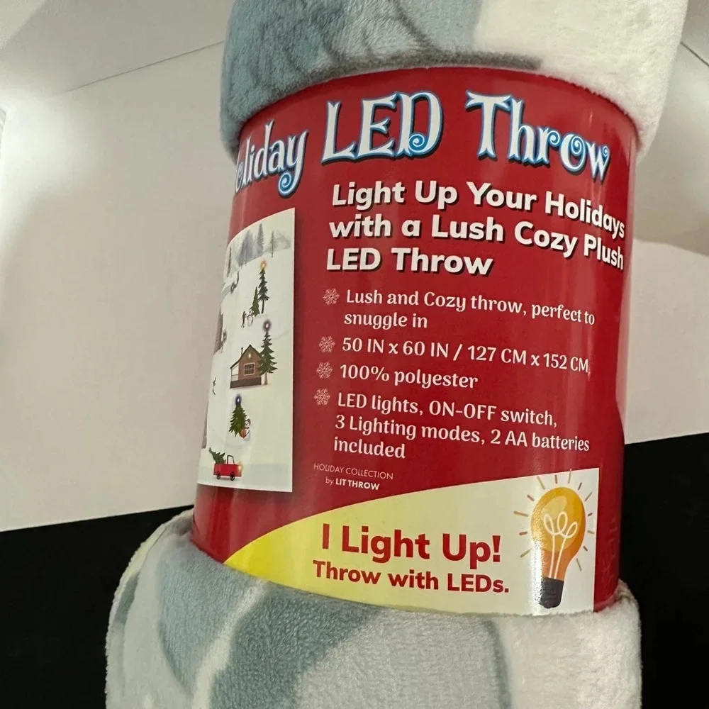 Star Elite Holiday LED Throw Blanket, 50